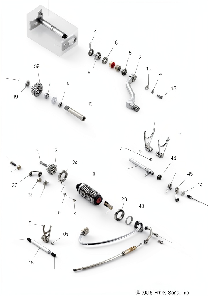Installing Polaris parking brake return spring in a vehicle brake system