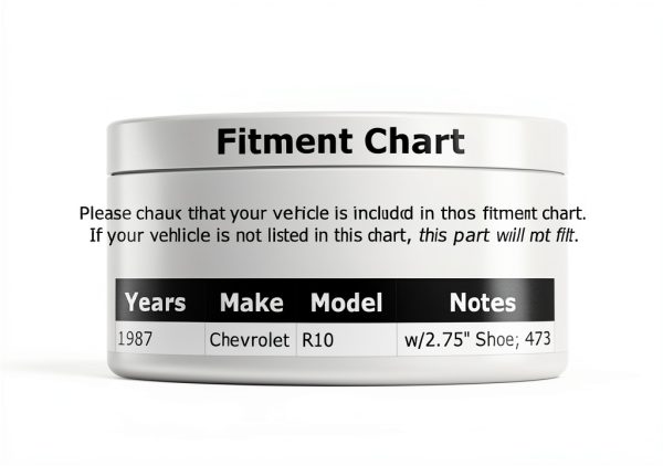 PartCatalog Rear Parking Brake Spring OE-1