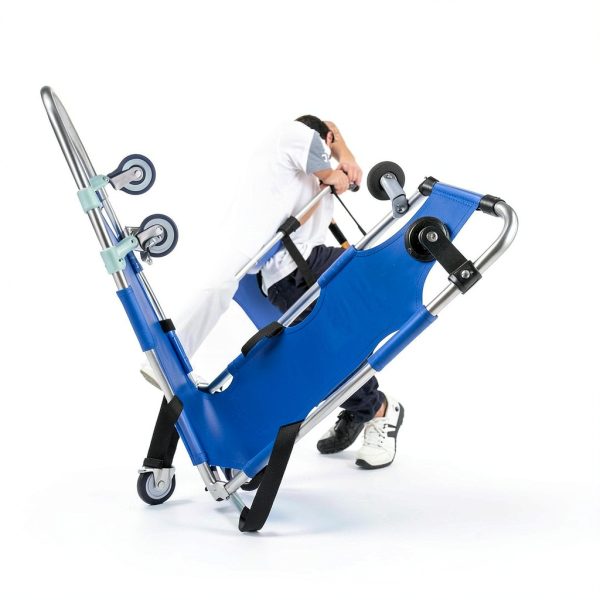 JJFFTAO Rescue Stretcher Aluminum 4‑Wheel Foldable Gurney 350 lb-6