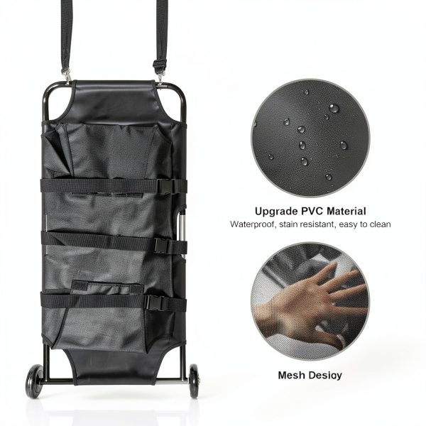 Pet Transport Stretcher HABEWLU 45x22in 250lb Noiseless Wheels-4