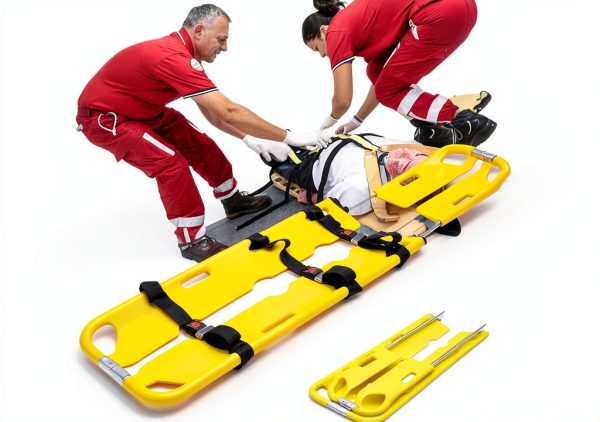 Medical Emergency Stretcher LABAITA Folding Scoop with 390lb Capacity-0