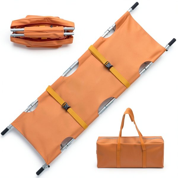 Foldable Emergency Medical Stretcher Primacare Alloy Carry Bag-0