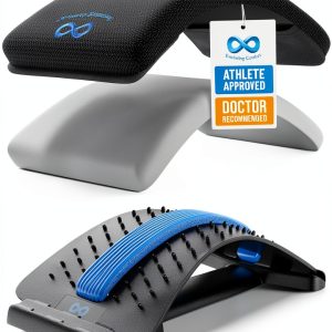 Everlasting Comfort Lumbar Support Board Back Stretcher for Lower Pain Relief - Adjustable Spine Decompression with 88 Acupressure Nodes - Back Cracking Device with Chair Strap for Posture Correction-0