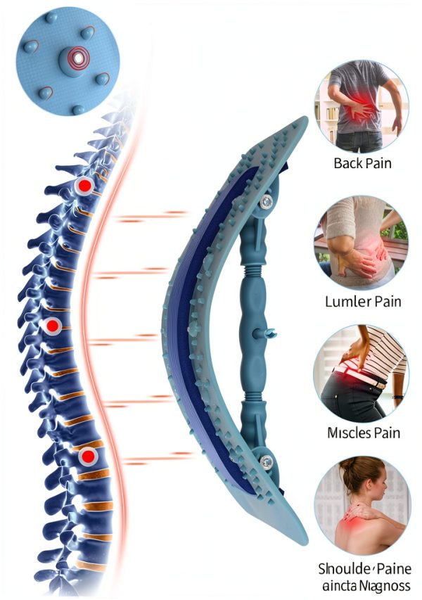 Back Stretcher Yetulike Lumbar Board with Magnet Support Blue-1