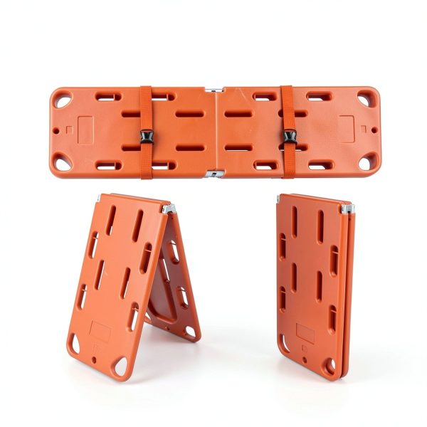 Spine Board Stretcher HUDABAIDI Foldable Orange 73x19.5in-5