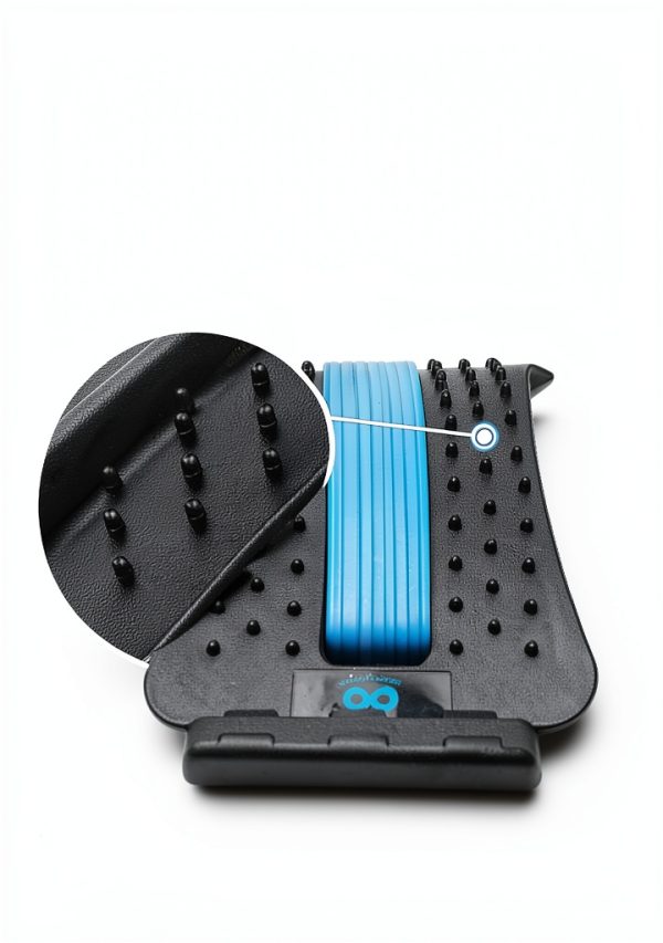 Everlasting Comfort Lumbar Support Board Back Stretcher for Lower Pain Relief - Adjustable Spine Decompression with 88 Acupressure Nodes - Back Cracking Device with Chair Strap for Posture Correction-4