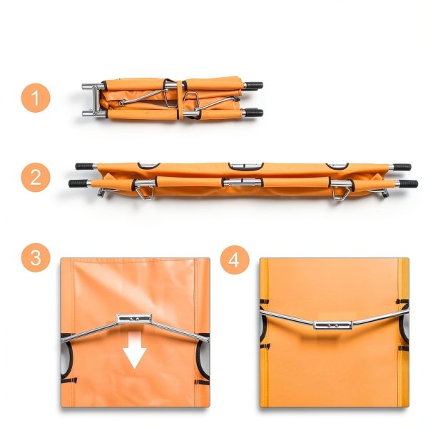 Folding Stretcher ProMed Heavy Duty Aluminum Portable Emergency-5