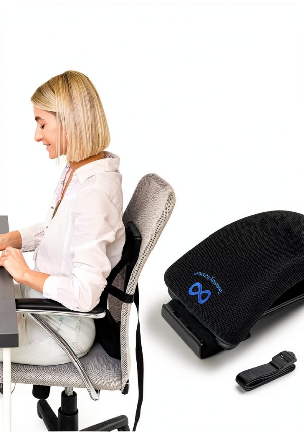 Everlasting Comfort Lumbar Support Board Back Stretcher for Lower Pain Relief - Adjustable Spine Decompression with 88 Acupressure Nodes - Back Cracking Device with Chair Strap for Posture Correction-5