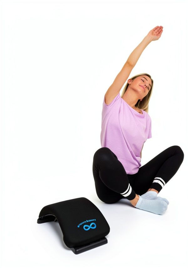 Everlasting Comfort Lumbar Support Board Back Stretcher for Lower Pain Relief - Adjustable Spine Decompression with 88 Acupressure Nodes - Back Cracking Device with Chair Strap for Posture Correction-7