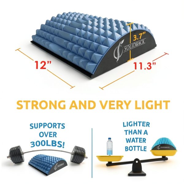Lower Back Pain Relief Stretcher SOLIDBACK EVA Foam Support Model SB01-3