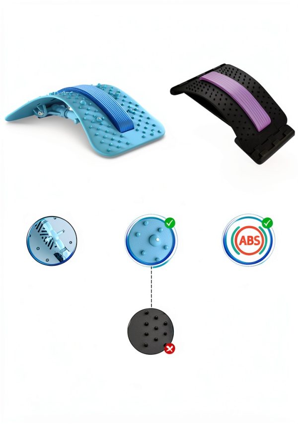 Back Stretcher Yetulike Lumbar Board with Magnet Support Blue-3