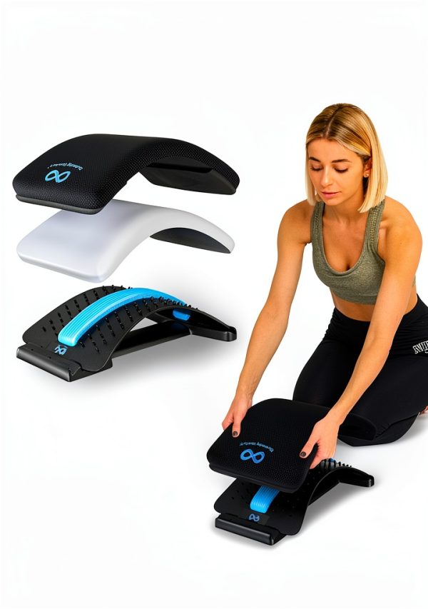 Everlasting Comfort Lumbar Support Board Back Stretcher for Lower Pain Relief - Adjustable Spine Decompression with 88 Acupressure Nodes - Back Cracking Device with Chair Strap for Posture Correction-6